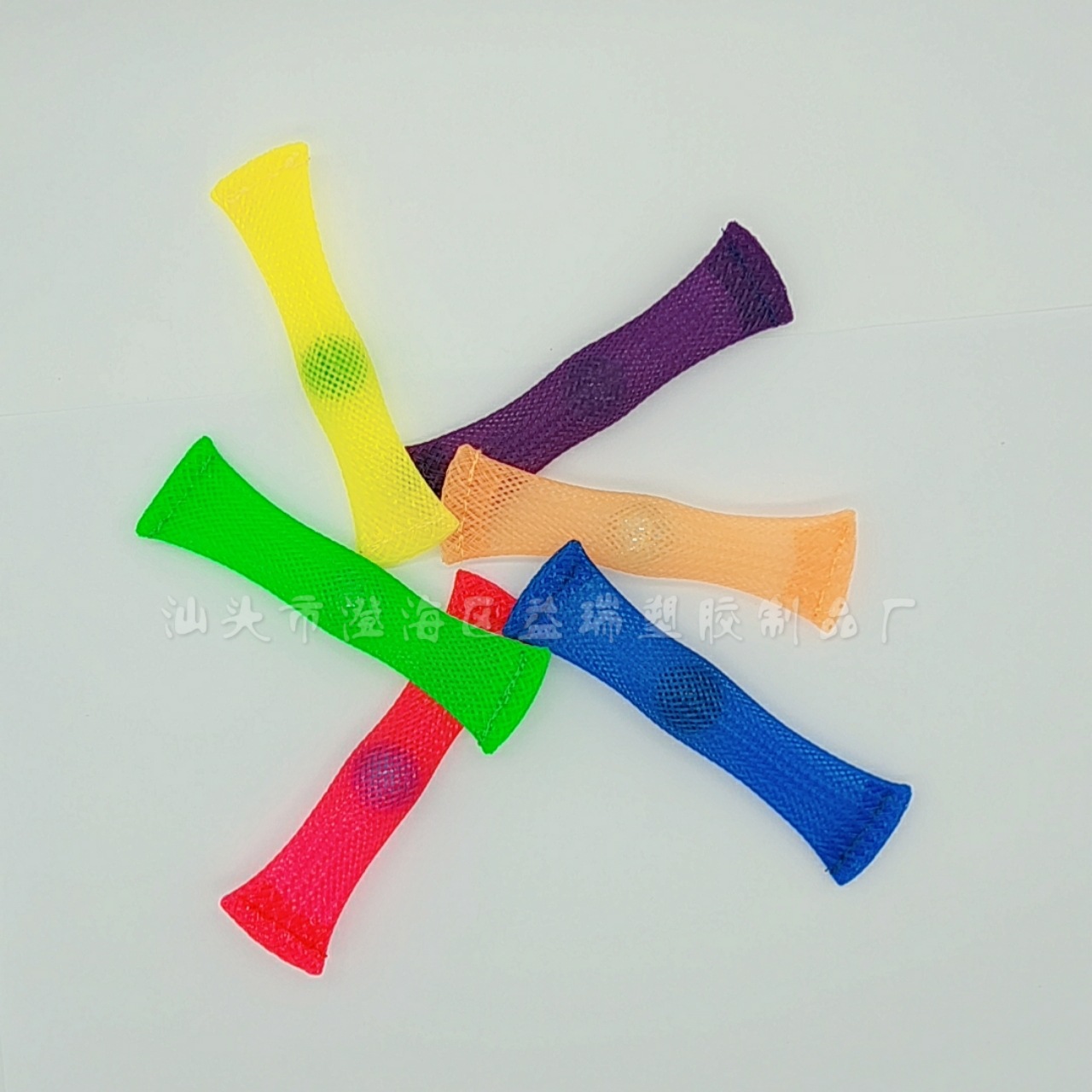 3-Piece Woven Net Tube with Marbles Exhaust Cylinder Vent Pressure Reduction Toy Climbing Button Carabiner Hyperactivity Creative Relief Toys