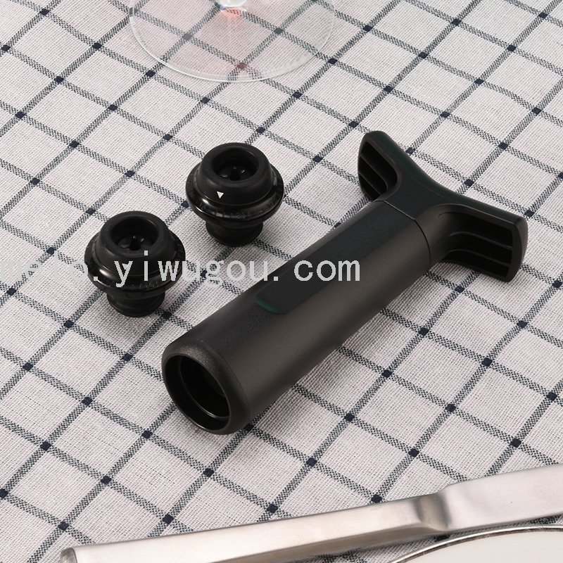 Red Wine Keep Fresh Stopper, Air Exhaust Cylinder Vacuum Pump, Sealed Wine Stopper, Keep Fresh Stopper