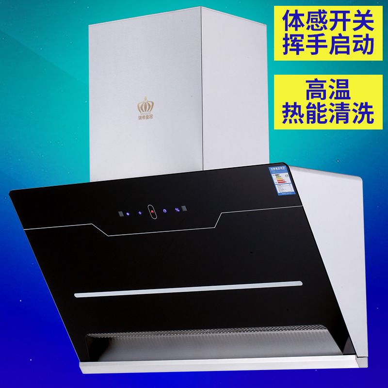 Factory Sales Range Hood Household Kitchen Smart Appliances Exhaust Hood Automatic Hot Cleaning Side Exhaust Hood