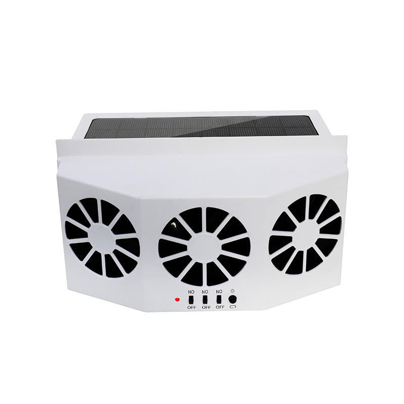 On-board fan cooler solar car exhaust fan radiator
