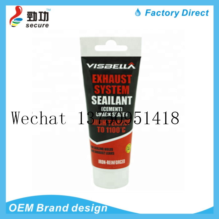Then I repaired the high-temperature sealing adhesive for the Exhaust Pipe Repair Kit