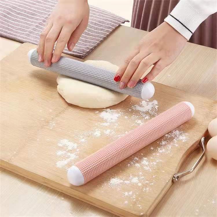Exhaust Rolling Pin Household Rolling Stick Toast Bread Dumpling Wrapper Floating Point Exhaust Rod Non-Stick Rolling Pin Rolling Stick Baking Tool