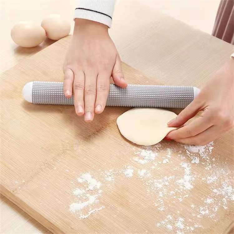 Exhaust Rolling Pin Household Rolling Stick Toast Bread Dumpling Wrapper Floating Point Exhaust Rod Non-Stick Rolling Pin Rolling Stick Baking Tool