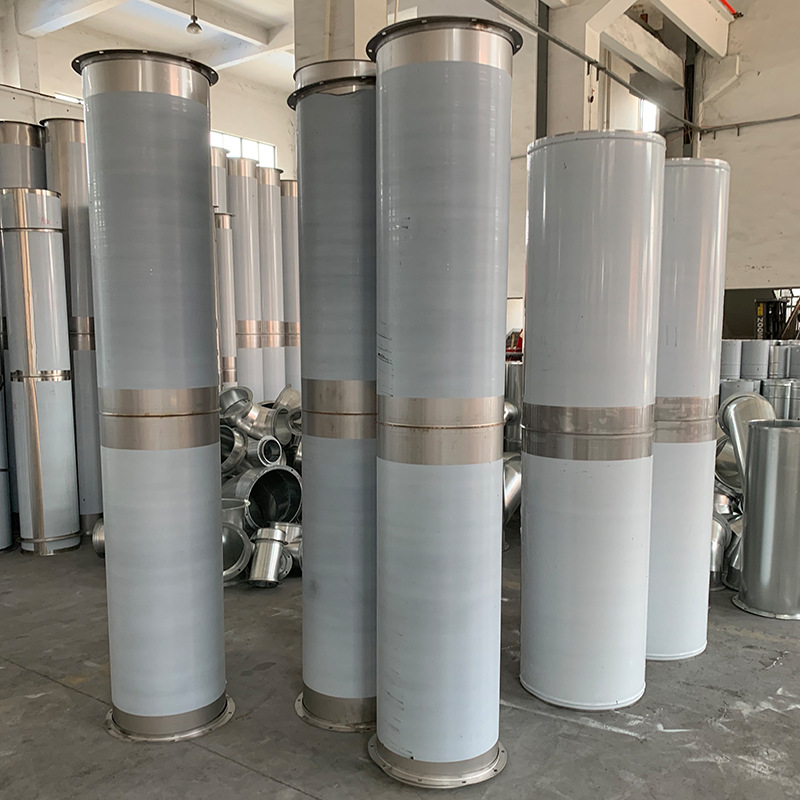 304 Steel Use Stainless Duct round Seamless Welding Air Duct Smoke Exhaust High Temperature Resistant Air Duct Full Welding Ventilation Pipe Manufacturer