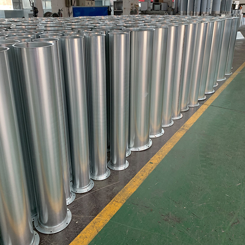 304 Steel Use Stainless Duct round Seamless Welding Air Duct Smoke Exhaust High Temperature Resistant Air Duct Full Welding Ventilation Pipe Manufacturer