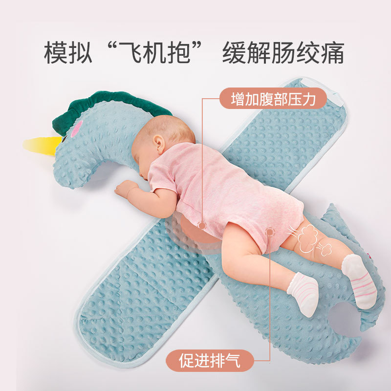 Bidole Factory Exclusive Supply Baby Sleep with Face down Exhaust Pillow Children&#039;s Plush Toys Pillow Baby Sleeping Comfort Artifact