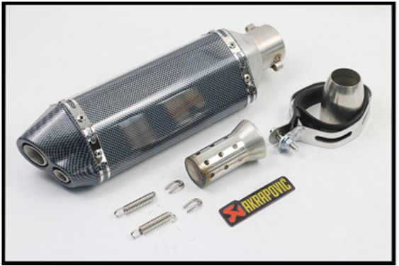 Motorcycle accessories Motorcycle tailpipe provincial pipe small hexagon double mouth small flower muffler