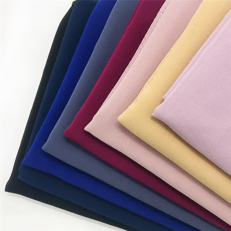 Gold beads solid pure color chiffon women wraps hijab foulard muffler plain hijab pashmina Muslim fast delivery fashion