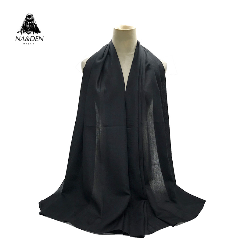 Hot sale Islamic hijab new bandana women muffler Tudung Bawal pashmina muslim headscarf popular shawls lady solid scarf