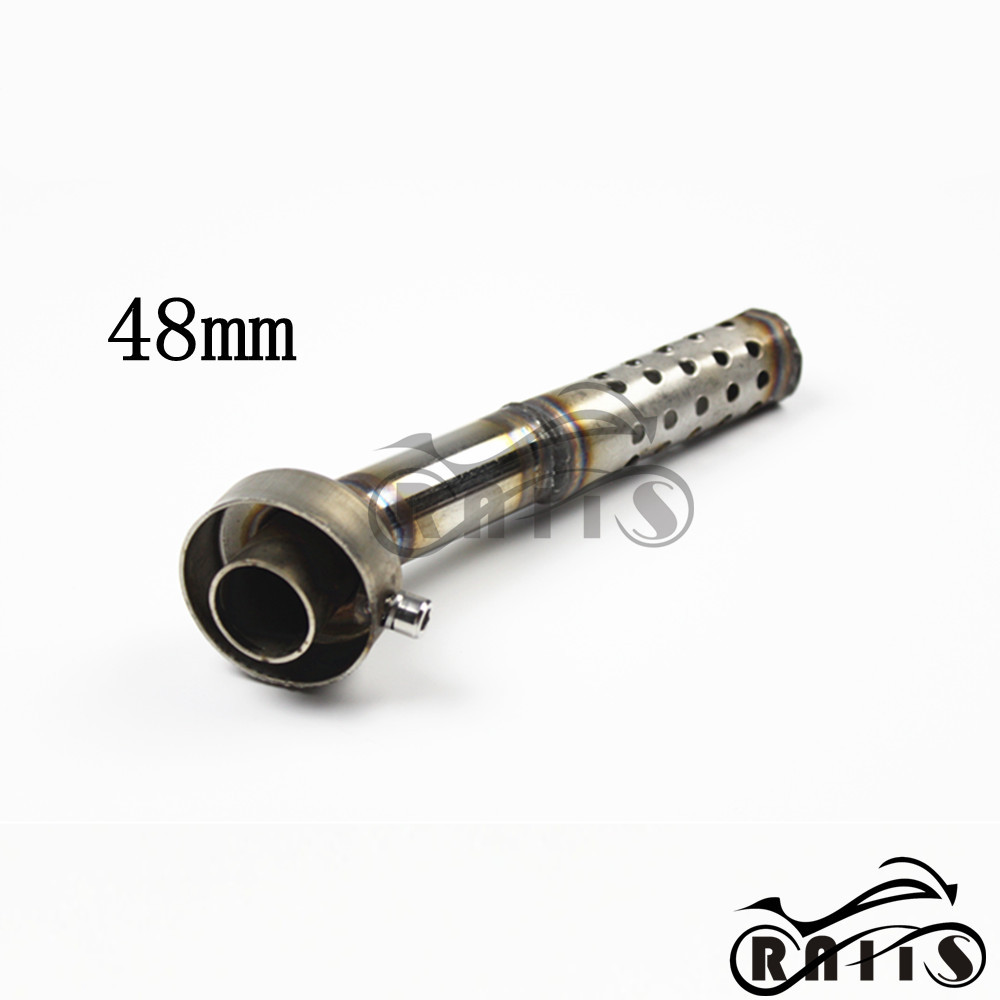 Motorcycle Modification Triangle round Mouth Back Pressure Core Tuning Tube Sound Regulator Dual-Purpose Pipe Muffler