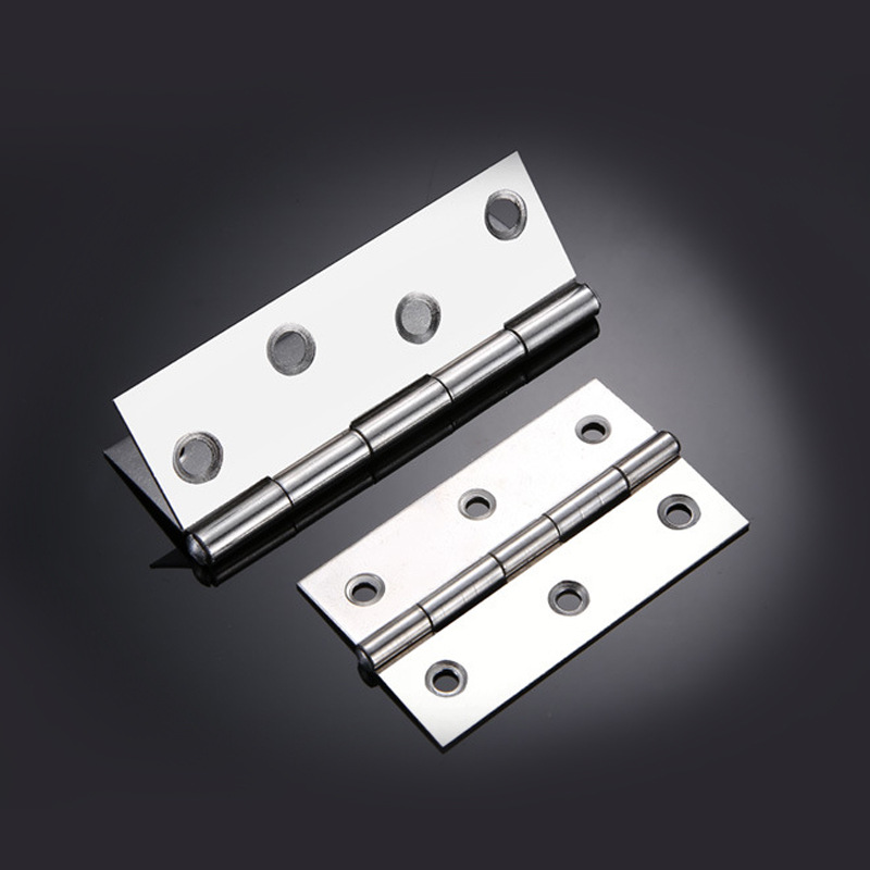 Small Hinge 304 Stainless Steel Flat Hinge Cabinet Door and Window Folding 1-Inch 1.5-Inch 2-Inch 3-Inch 4-Inch Muffler Hinge