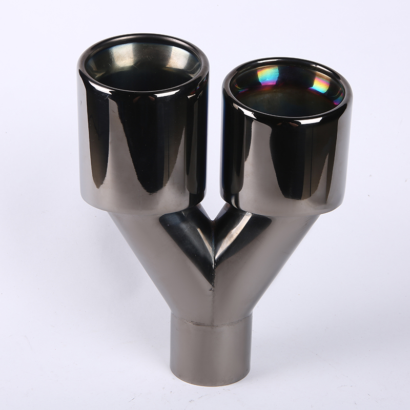 Automobile tail throat exhaust pipe tail throat general purpose exhaust stainless steel exhaust hood exhaust cylinder tail ring muffler modification