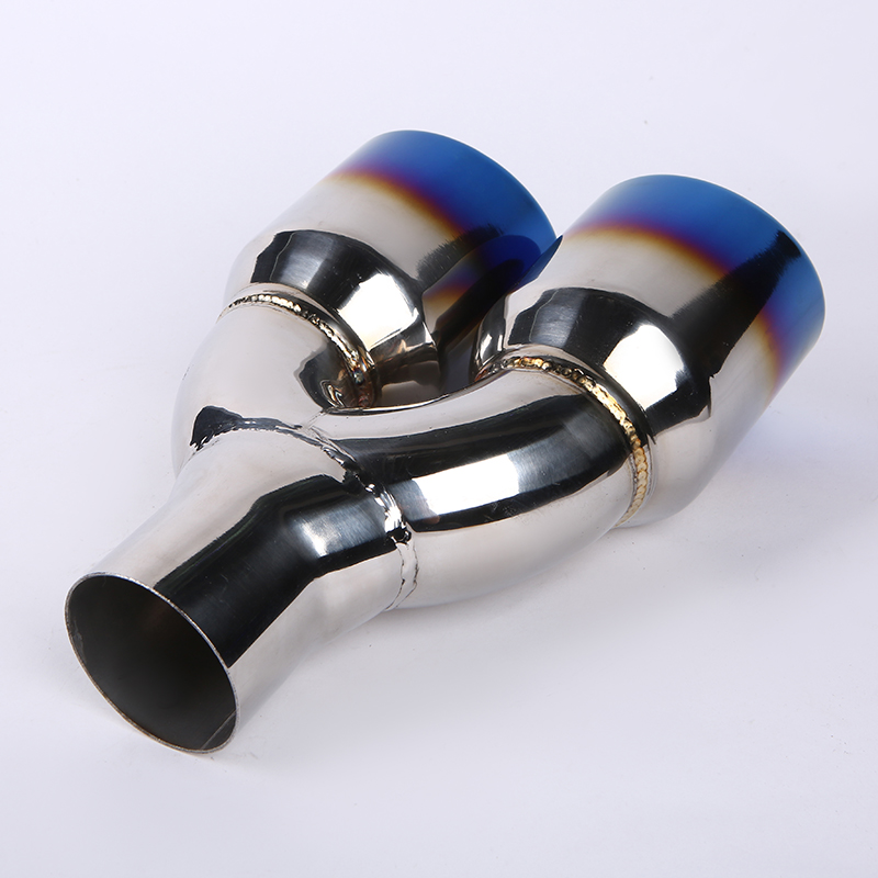 Automobile tail throat exhaust pipe tail throat general purpose exhaust stainless steel exhaust hood exhaust cylinder tail ring muffler modification
