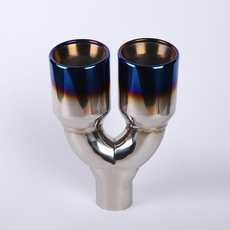 Automobile tail throat exhaust pipe tail throat general purpose exhaust stainless steel exhaust hood exhaust cylinder tail ring muffler modification