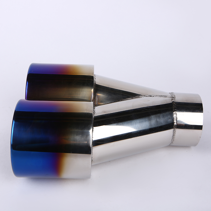 Automobile tail throat exhaust pipe tail throat general purpose exhaust stainless steel exhaust hood exhaust cylinder tail ring muffler modification