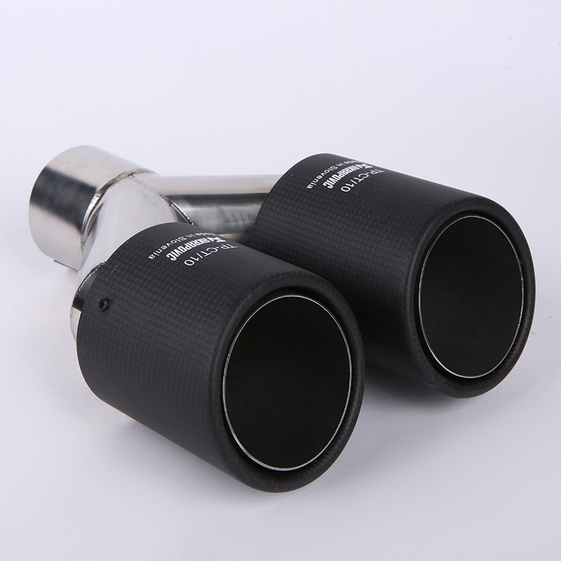 Automobile tail throat exhaust pipe tail throat general purpose exhaust stainless steel exhaust hood exhaust cylinder tail ring muffler modification