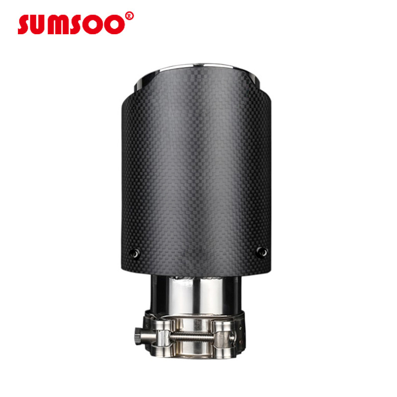 Tail Pipe 89 Straight Scorpio AK Carbon Fiber Exhaust Pipe Modification Muffler Tail Throat Stainless Steel Tail Throat
