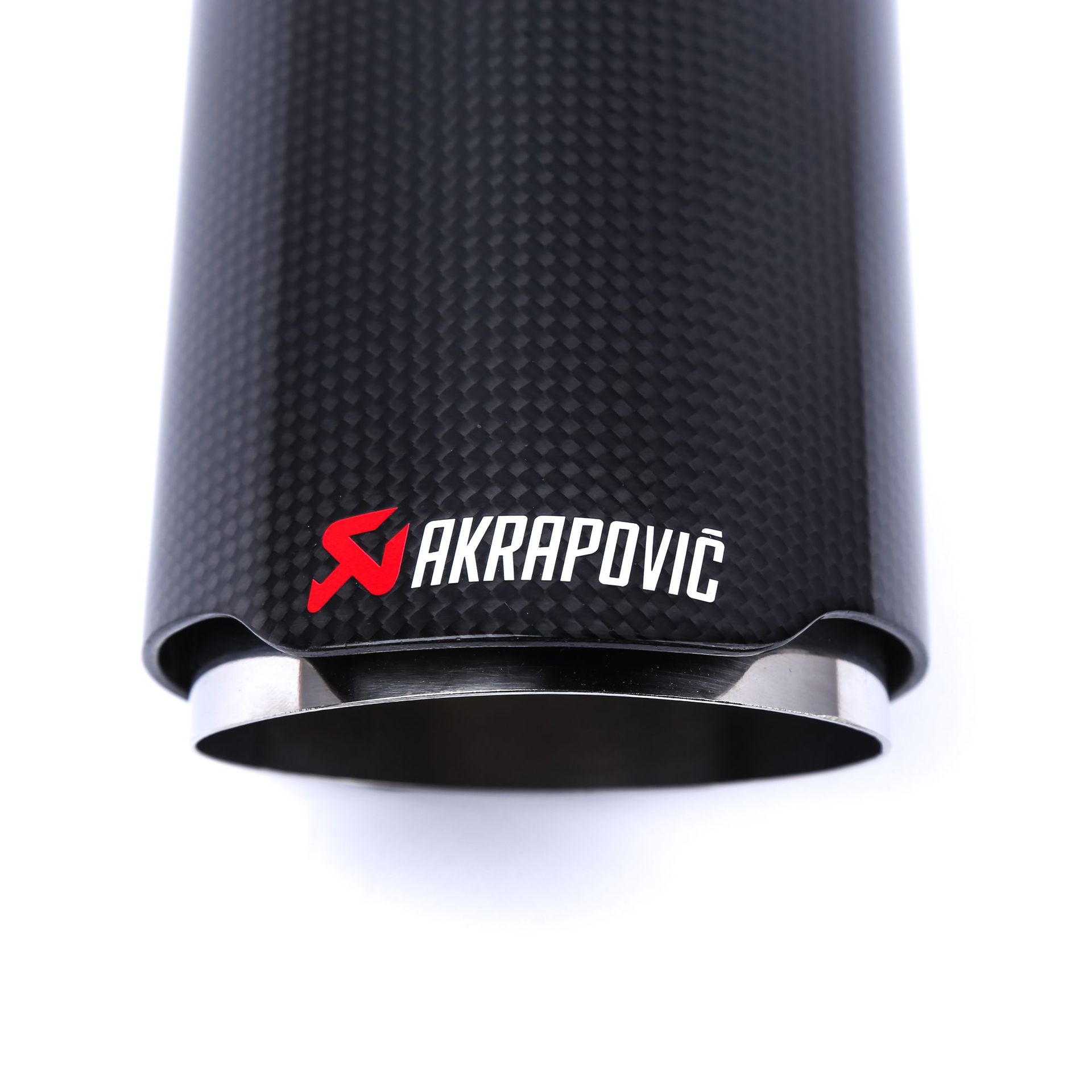 Carbon Fiber Scorpio AK Stainless Steel Tail Throat Single Outlet 89mm101 Modified Car Exhaust Pipe Tail Hood Muffler
