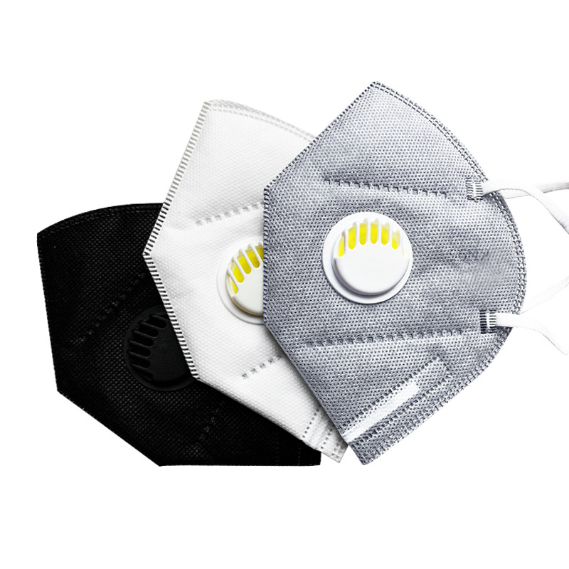 Wankang KN95 Mask Activated Carbon with Breather Valve Industrial Dust-Proof Anti-Haze Breathable N95 Mask Independent