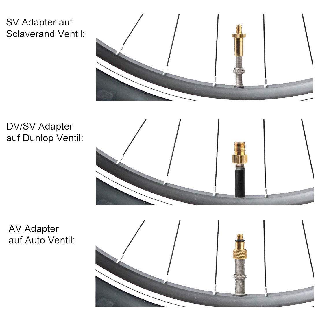 Cross-Border Bicycle Valve Led Cup Light French Valve Converter Adapter SVAV DV Pump Accessories