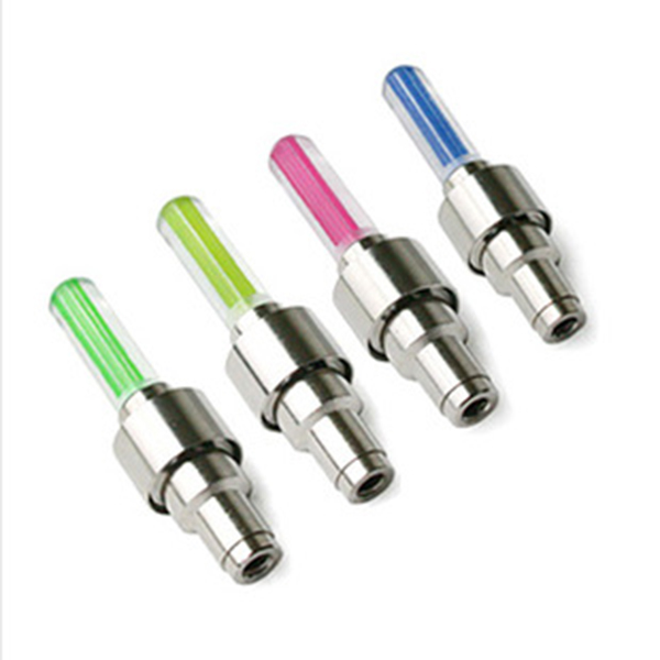 Bicycle Hot Wheels Dazzling Shock Valve Core Light Safety Air Tap Light Fluorescent Taillight with 3 Batteries