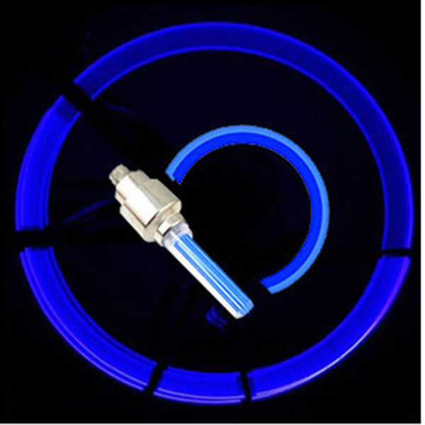 Bicycle Hot Wheels Dazzling Shock Valve Core Light Safety Air Tap Light Fluorescent Taillight with 3 Batteries