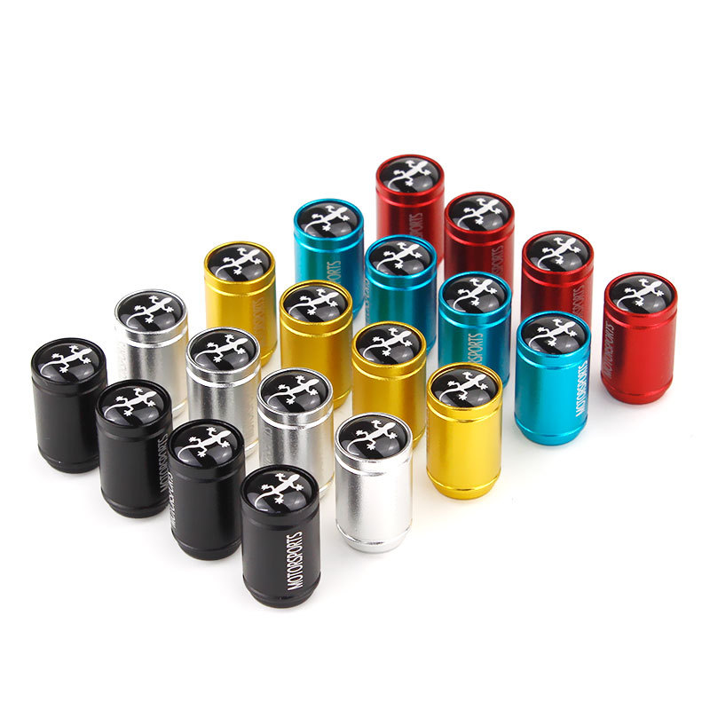 Car Tire Decorative Cover Small Gecko Aluminum Alloy Valve Cap Safe Good Luck Neutral Valve Core Mouth Cover