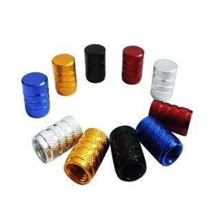 Car Tire Aluminum Alloy American Valve Cap Dust Cover Dustproof Hat Support Mixed Batch Five Colors Currently Available