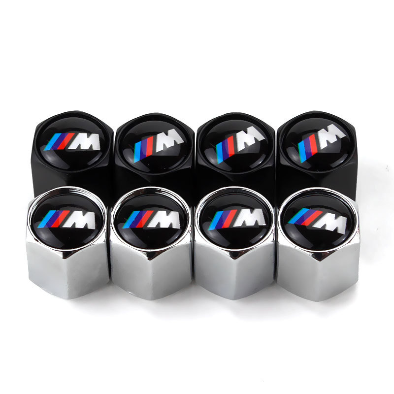 Cross-Border Hot Tire Valve Cap Metal Modification M Standard Air Nozzle Cap Universal Car Tire Valve Cover