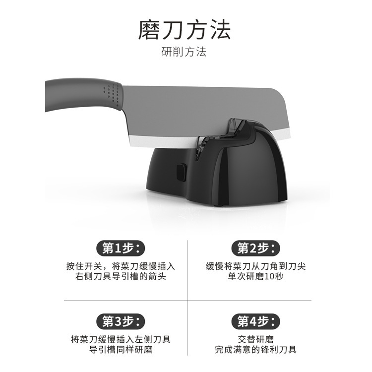 Cross-Border New Arrival Household Fast Bright Blade Electric Fixed Angle Sharpening Carborundum Grinding Wheel Multi-Functional Sharpening Toy Coyer Wholesale