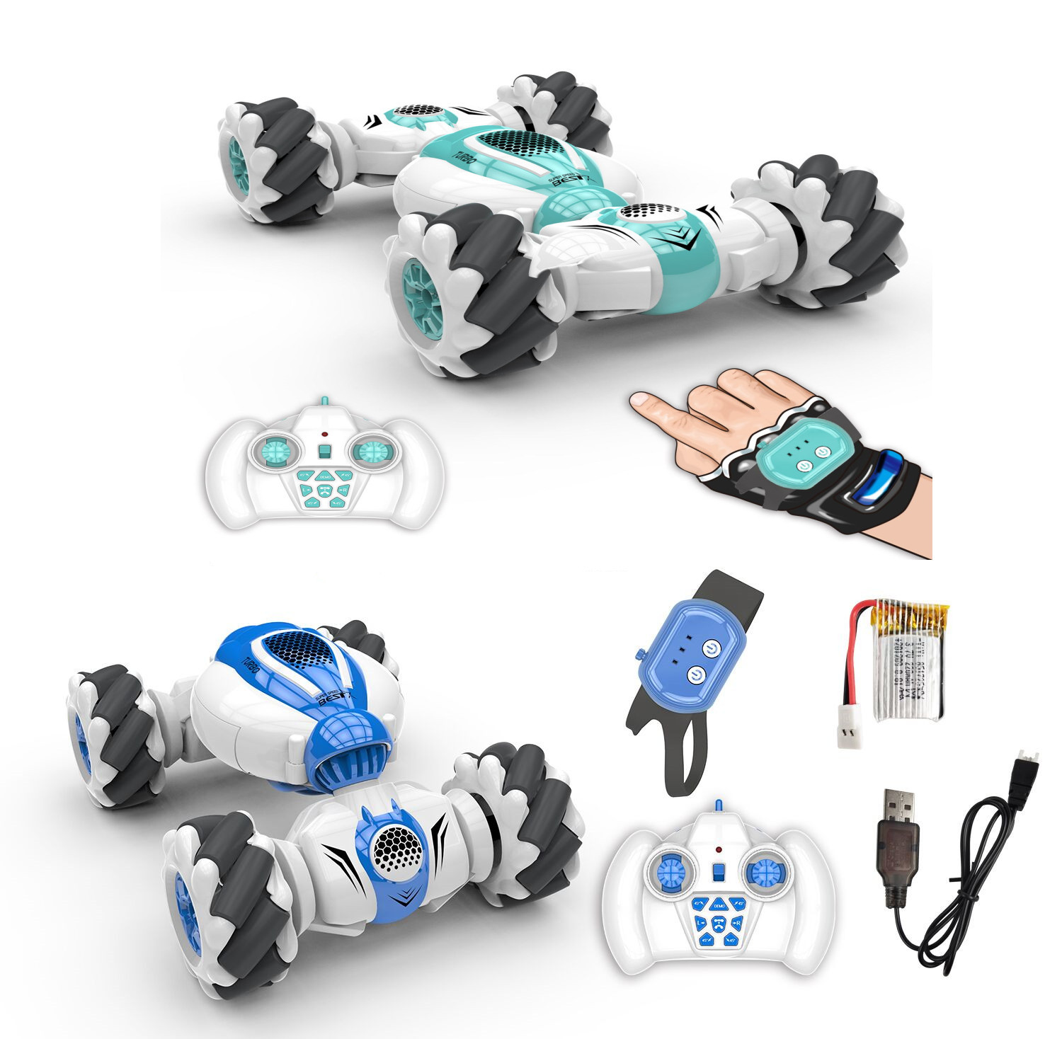 Cross-Border Mini 2.4G Gesture Induction Twist Car Remote-Control Automobile off-Road Four-Wheel Drive Drift Horizontal Manual Control Stunt Car