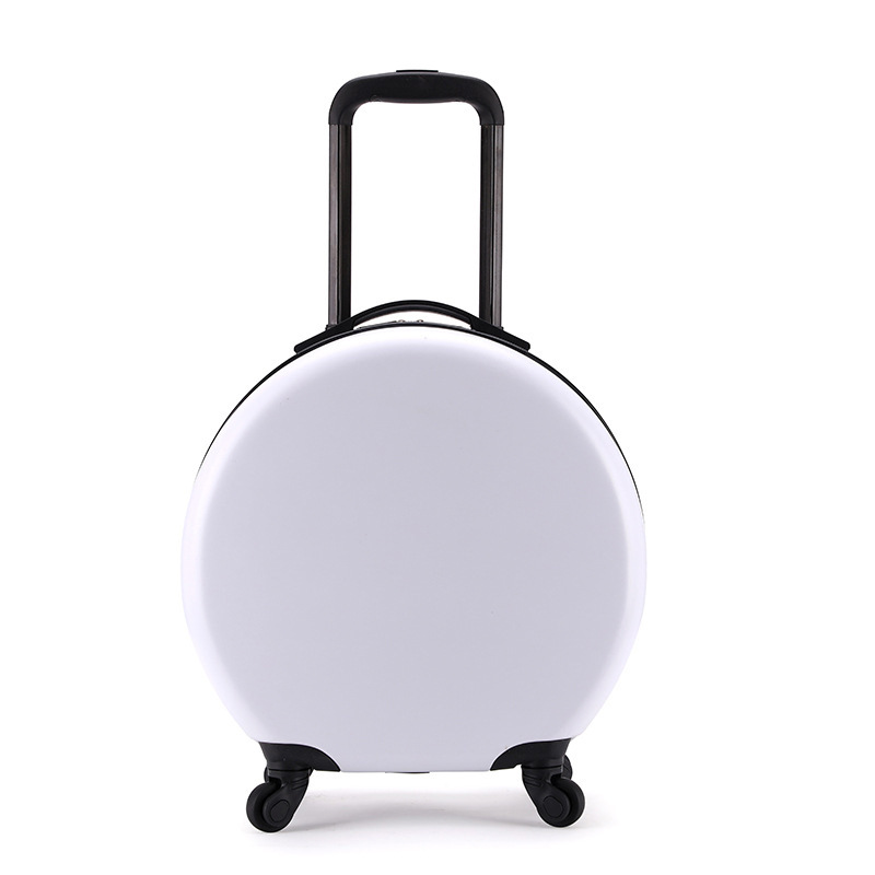 Round Luggage Multi-Functional Trolley Case 18-Inch Student Children&#039;s Trolley Case Boarding Bag Universal Wheel Suitcase