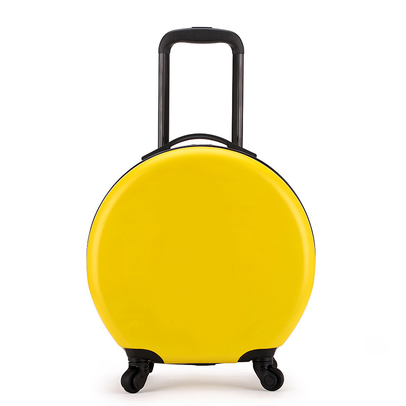 Round Luggage Multi-Functional Trolley Case 18-Inch Student Children&#039;s Trolley Case Boarding Bag Universal Wheel Suitcase