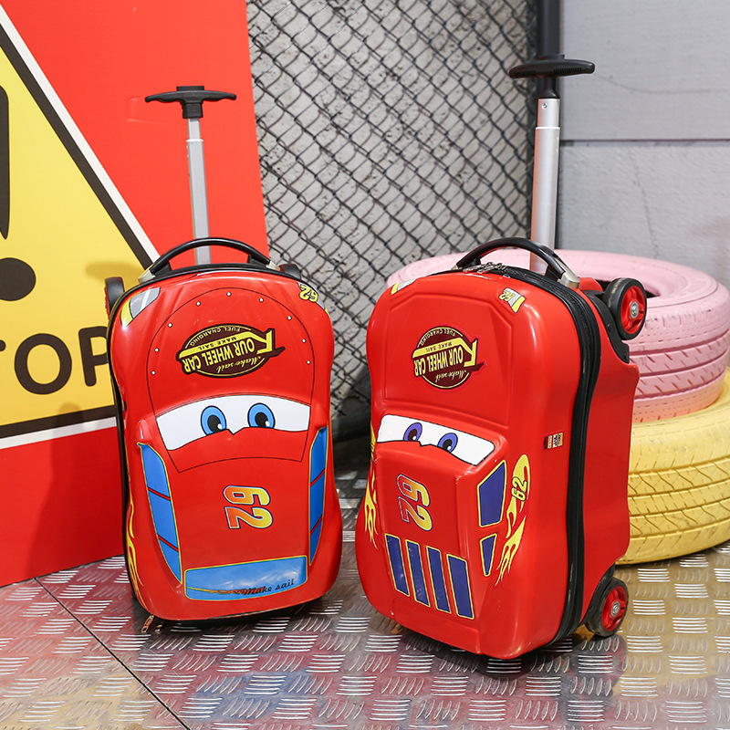 18-Inch Special-Shaped Children&#039;s Trolley Case Luggage Student Suitcase Four-Wheel Car Suitcase Male Cartoon Cute Boarding Bag