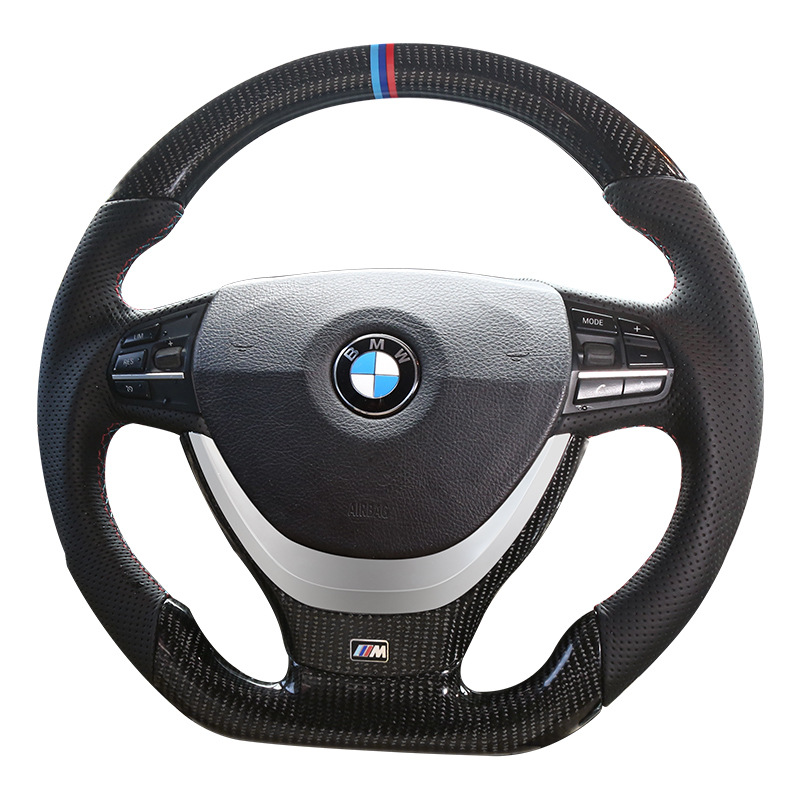 Applicable to 1 Series 2 Series 3 Series 4 Series 5 Series 7 Series F35f18 X5x6x3 Modified Sports D-Type Carbon Fiber Steering Wheel