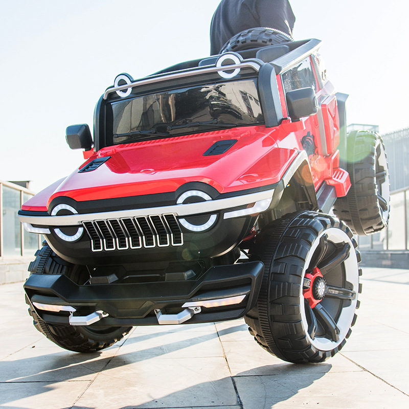 Children&#039;s Electric Toy Car Four-Wheel Portable Adult Toy Car Four-Wheel Drive off-Road Vehicle Double Baby Electric Car