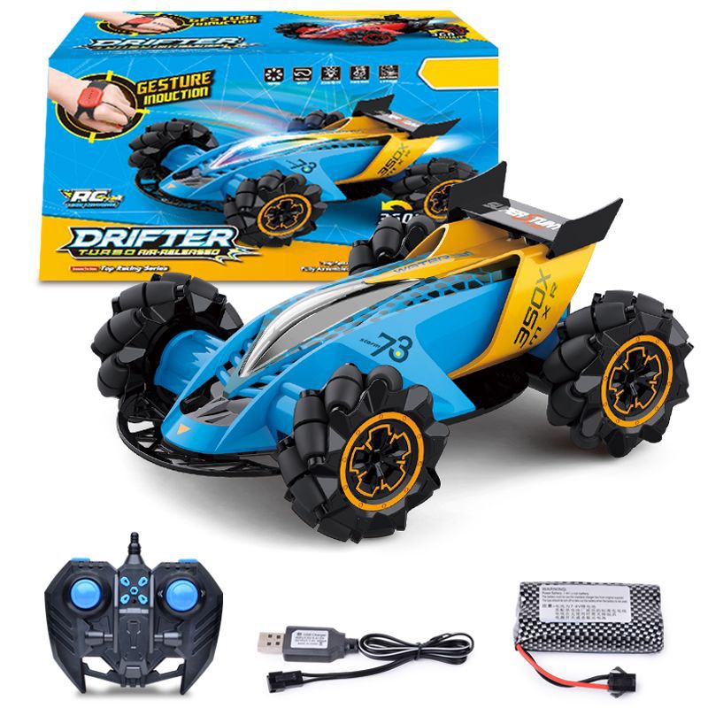 Cross-border 2.4g remote control car watch gestures sensing, this car spray four-wheel-drive drifting car crash resistant toy car