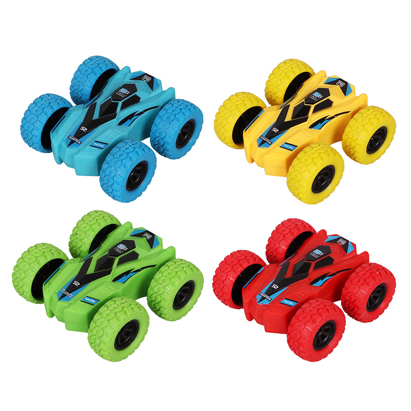 New cross border climbing bucket dual inertia vehicle four-wheel-drive cross-country graffiti toy car rotating swing car model