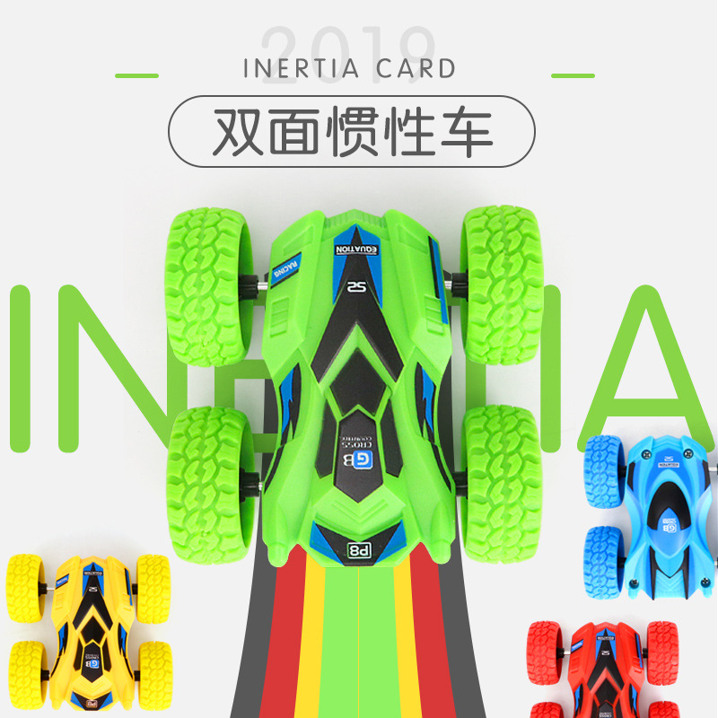 New cross border climbing bucket dual inertia vehicle four-wheel-drive cross-country graffiti toy car rotating swing car model