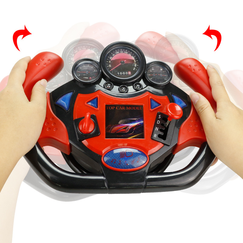 High-Profile Figure Co-Pilot Steering Wheel Tik Tok Toys Children&#039;s Simutrans Safety Early Cognitive Education Educational Toys
