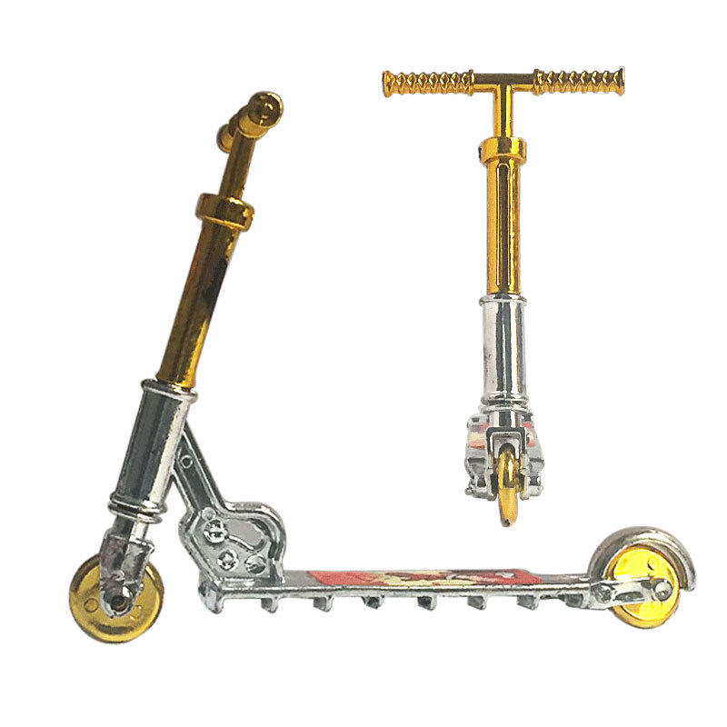 Cross-Border Supply Mini Simulation Finger Scooter Toy Two Wheel Scooter Children Plastic Toy Accessories