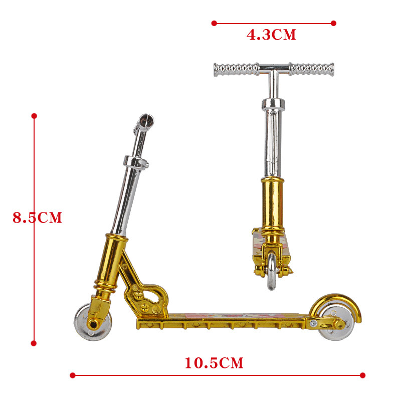 Cross-Border Supply Mini Simulation Finger Scooter Toy Two Wheel Scooter Children Plastic Toy Accessories