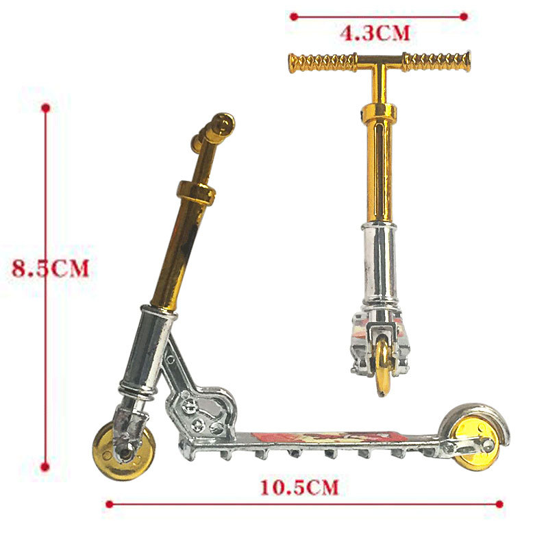 Cross-Border Supply Mini Simulation Finger Scooter Toy Two Wheel Scooter Children Plastic Toy Accessories