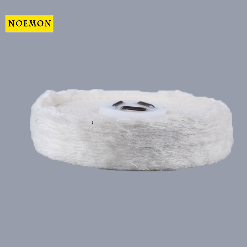 T-Shaped White Cloth Wheel with Handle Mirror Polishing Wheel Waxing Polishing Pure Cotton Cloth Wheel Velvet Cloth Wheel Grinding Head