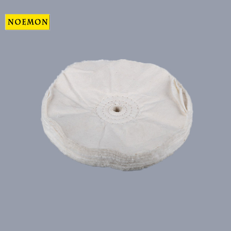 T-Shaped White Cloth Wheel with Handle Mirror Polishing Wheel Waxing Polishing Pure Cotton Cloth Wheel Velvet Cloth Wheel Grinding Head