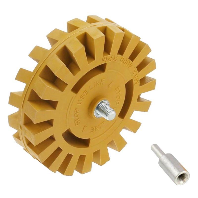 Pneumatic Plastic Plate 25mm Glue Remover Rubber Polishing Wheel Car Tire Polishing Wheel 