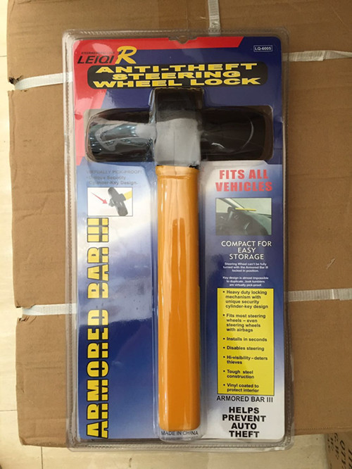 Wholesale Car Steering Wheel Anti-Theft Lock Onboard Steering Wheel Blister T-Lock