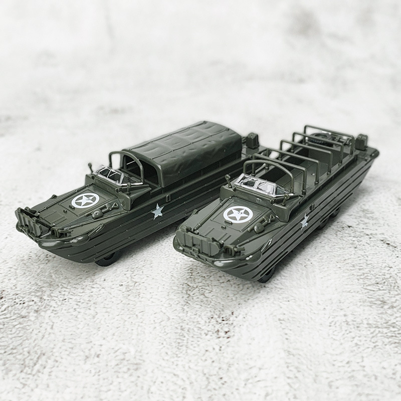 Lega World War II Wheeled Amphibious Combat Vehicle DUKW Duck 1:72 Assembled 4D Model Military Assembled Toy Car