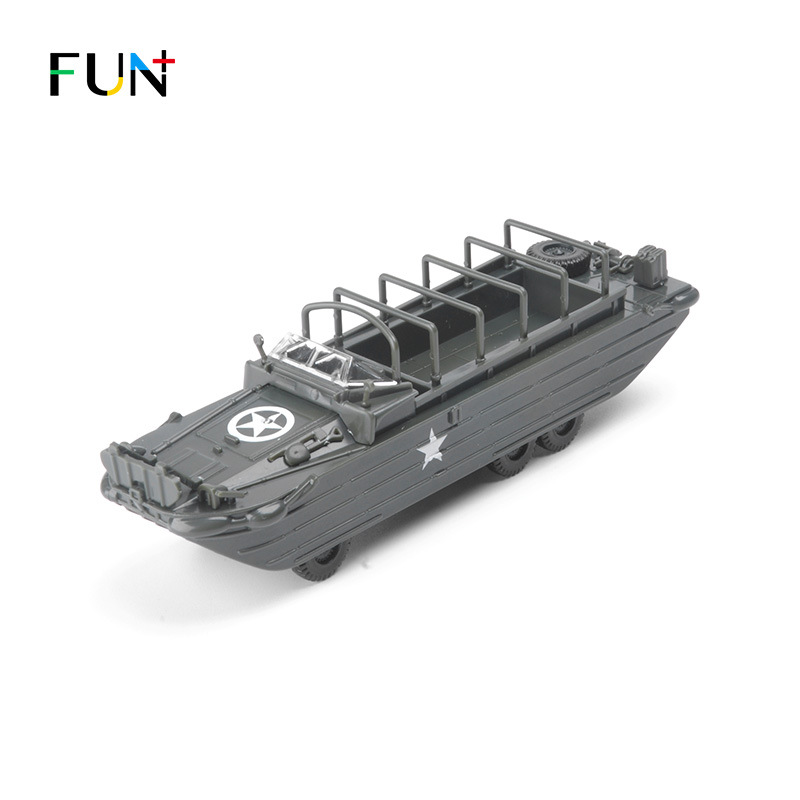 Lega World War II Wheeled Amphibious Combat Vehicle DUKW Duck 1:72 Assembled 4D Model Military Assembled Toy Car