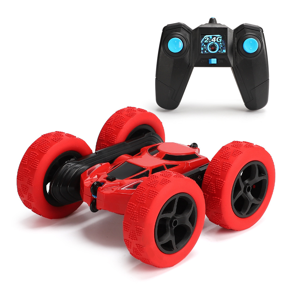 Rack car cross-border remote control dump double-sided Stunt car 2.4g all-wheel-drive off-road car Twister children&#039;s toys